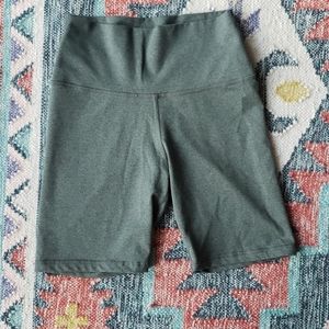Aerie Green Bike Shorts